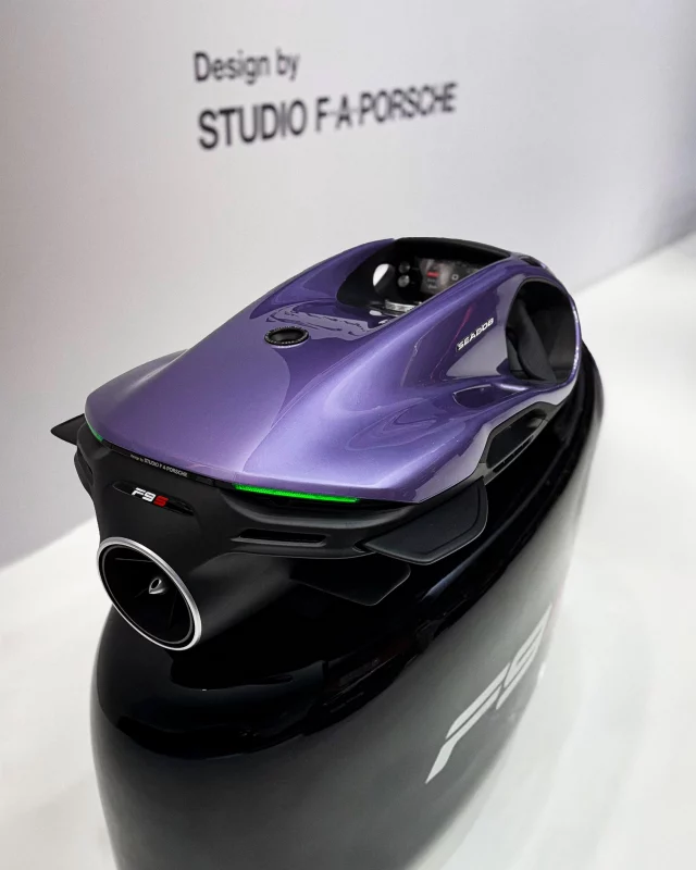 The perfect match – Design by Studio F. A. Porsche meets SEABOB power.
 
Unmistakable in its silhouette, the SEABOB F9 stands out wherever it appears.
 
Every line radiates performance.
Every detail reflects extraordinary craftsmanship.
 
Creating an icon that redefines what's possible in the water.
 
#SEABOB #PorscheDesign #yachttoys #yachting
