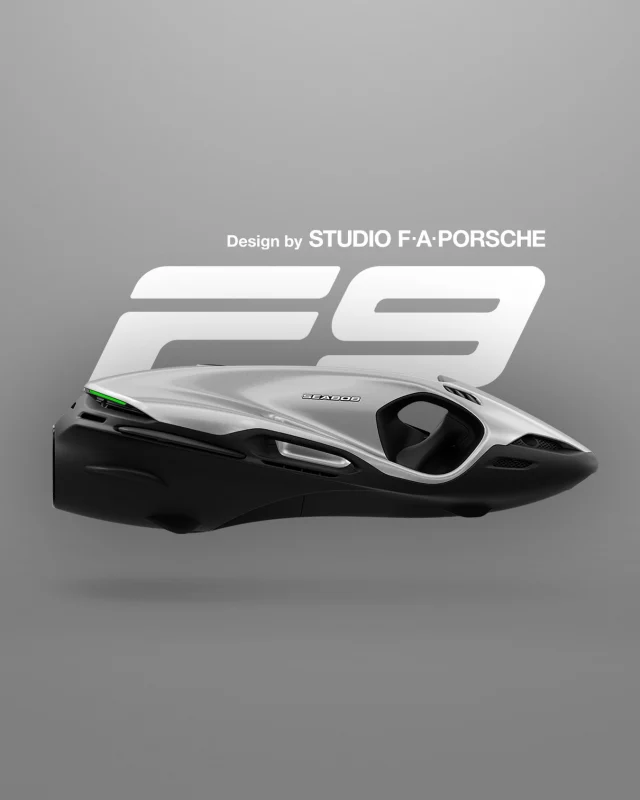 Design by Studio F. A. Porsche.

When design speaks, everything else follows.

The SEABOB F9 captures attention with its sculpted form and rewards you with an experience defined by freedom and control.
 A product made to inspire, above and below the surface.

#SEABOB #PorscheDesign #CAYAGO #yachttoys