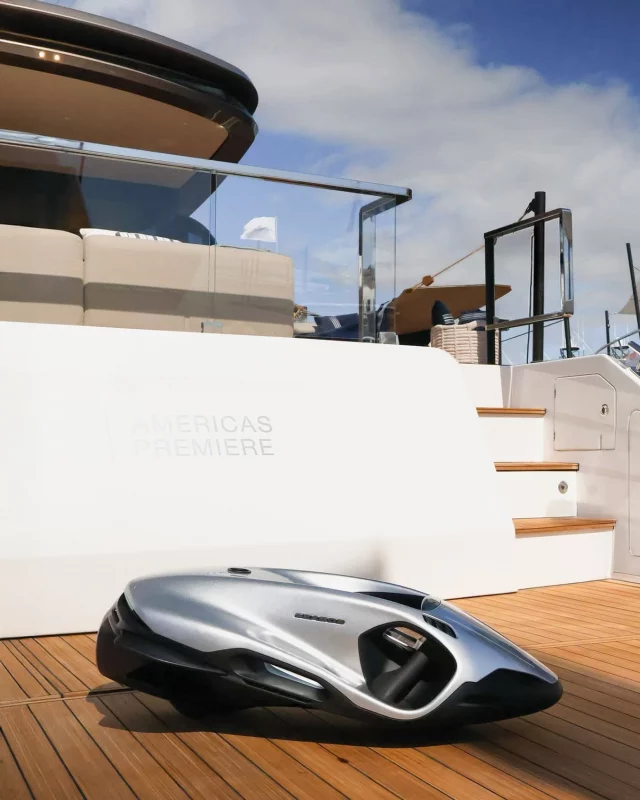 Resting quietly on deck, the SEABOB F9 represents precision engineering, powerful performance and the freedom to explore beyond the surface whenever you choose.

#SEABOB #PorscheDesign #yachttoys