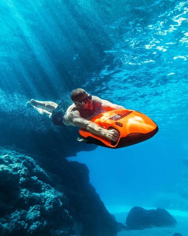 Designed to move through the water without disturbing what lies beneath.

Powered by an electric drive, the SEABOB F9 delivers powerful performance with zero emissions in the water.

#SEABOB #divingscooter #waterscooter