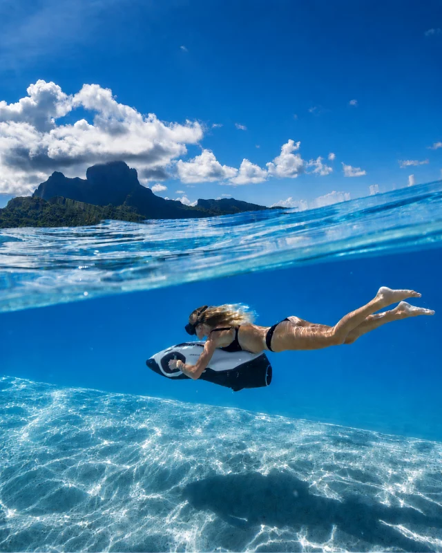 Dive into a world where freedom feels endless and every moment becomes unforgettable.

An incomparable experience powered by SEABOB.

#SEABOB #borabora #waterscooter