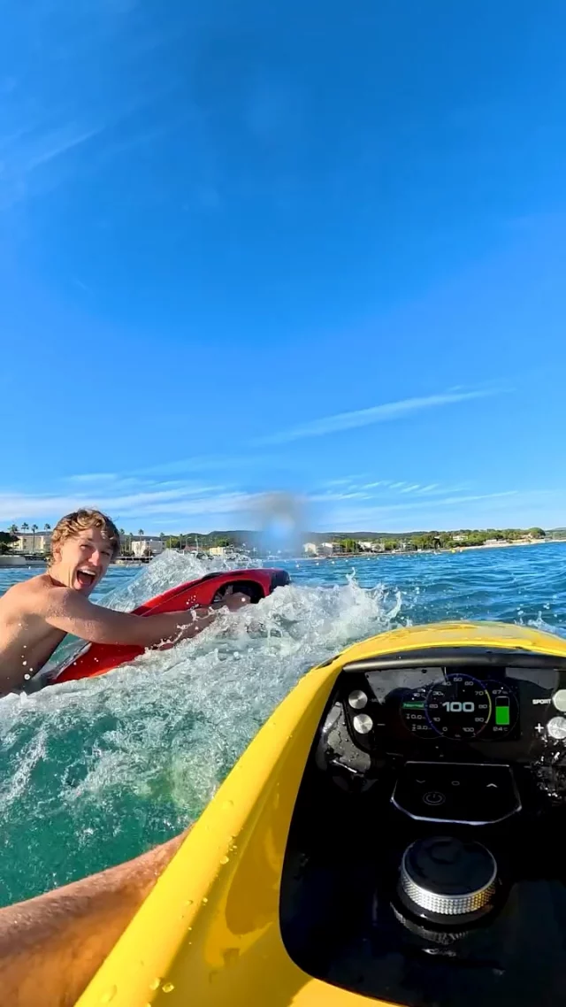 Today's forecast: 100% SEABOB weather.

These are the moments in life you never want to forget. At one of the most beautiful places in the world, with your best friends, under a sky like this… simply unforgettable.

#SEABOB #waterscooter #summervibes #watertoys