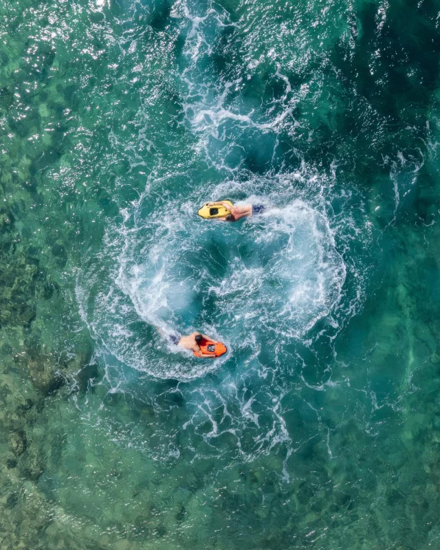 Two SEABOBs. One endless playground.

From sweeping turns to racing along the coastline, every ride brings a new way to experience the water. 

Side by side, surrounded by crystal-clear water.

@itamayacht 

#SEABOB #waterscooter #yachttoys #FerrettiGroup #Itama